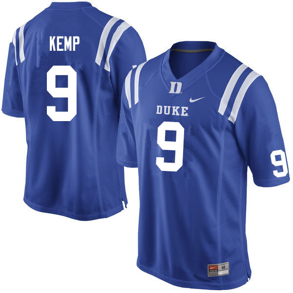 Men #9 Isaiah Kemp Duke Blue Devils College Football Jerseys Sale-Blue